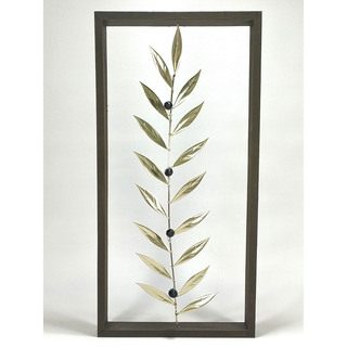 Olive Branch In Alpaca And Bronze Frame NM13023